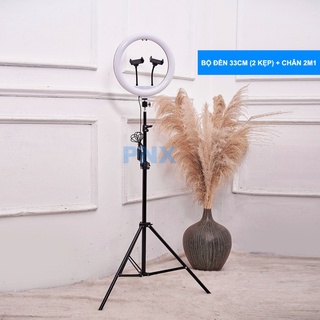 Đèn Livestream 26 30 33 36cm kèm chân đỡ đèn bằng sắt dài 2m1 nhập khẩu mới 100%