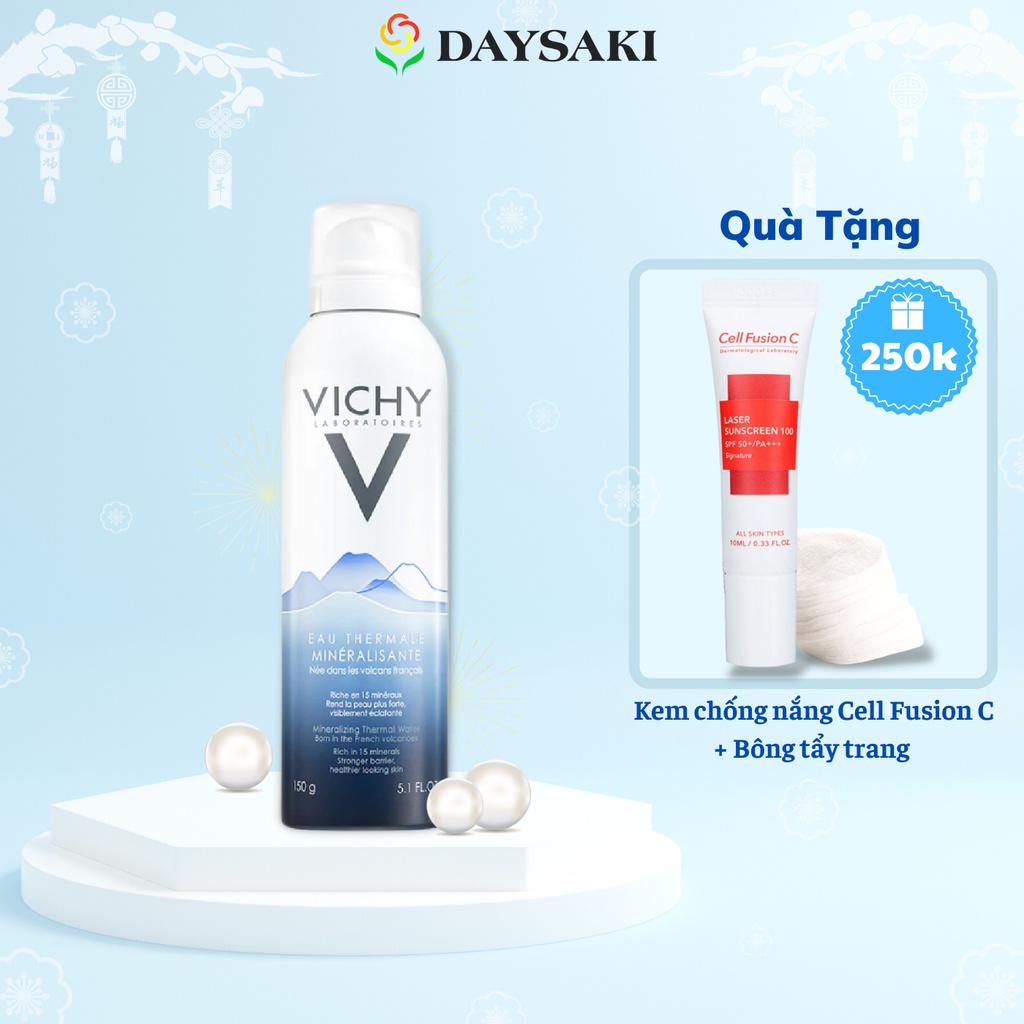 Vichy Xịt khoáng dưỡng da Vichy Mineralizing Thermal Water