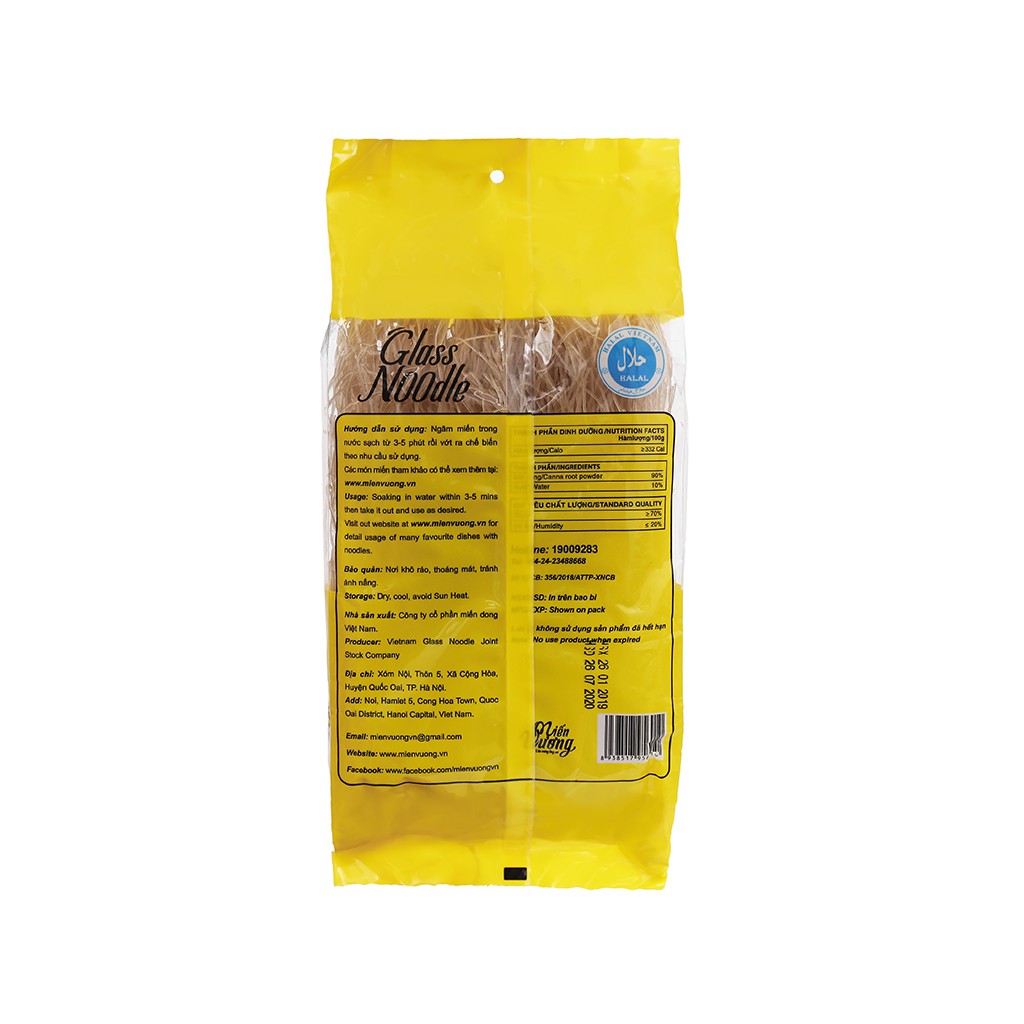 Miến dong cao cấp Miến Vương gói 250g