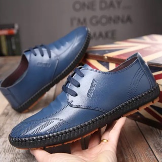 Giầy da nam Quảng Châu _ Giầy lười full hộp đẹp. Size: 38-44
