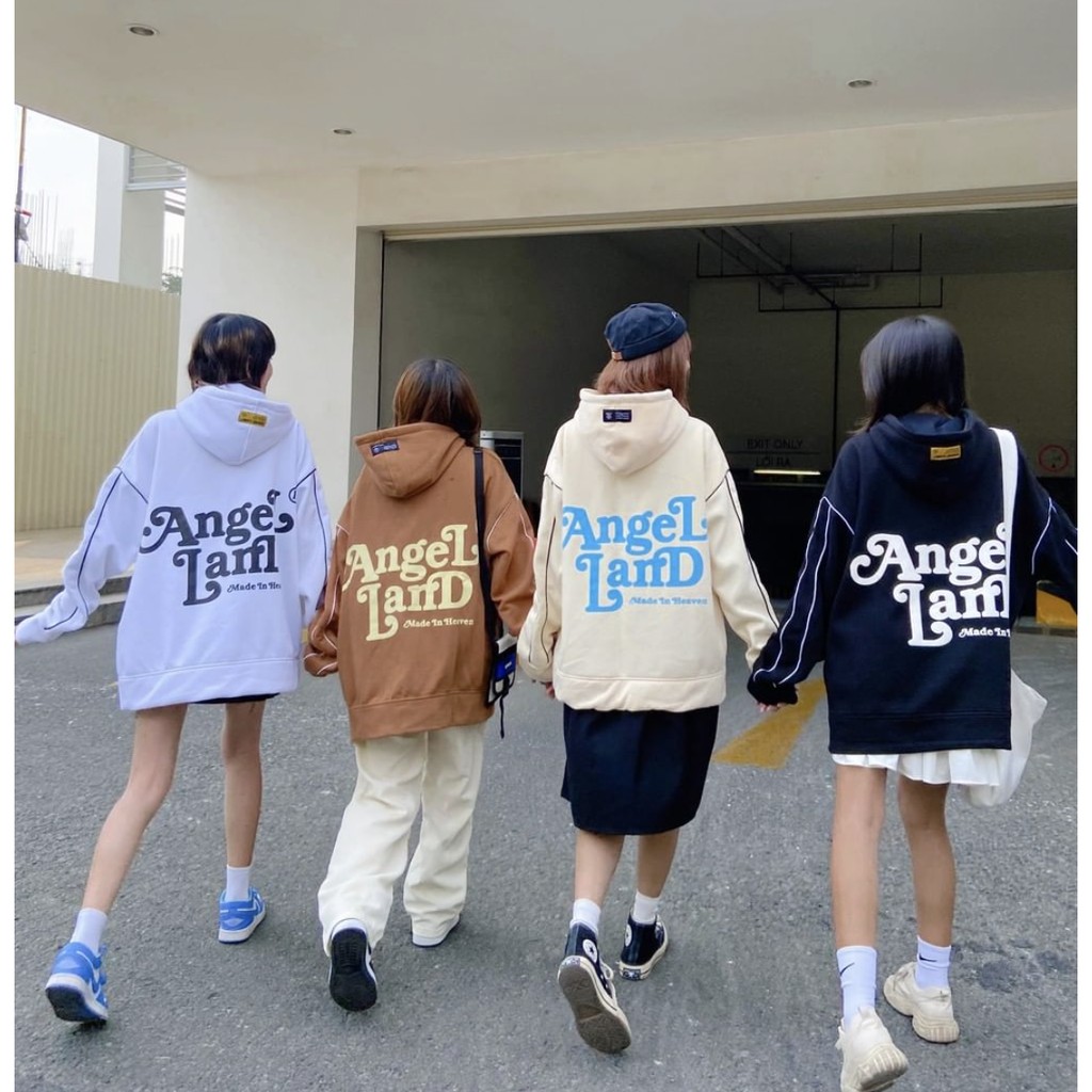 Áo hoodie Basic Line Nâu Angel-Land Chính hãng Unisex | BigBuy360 - bigbuy360.vn