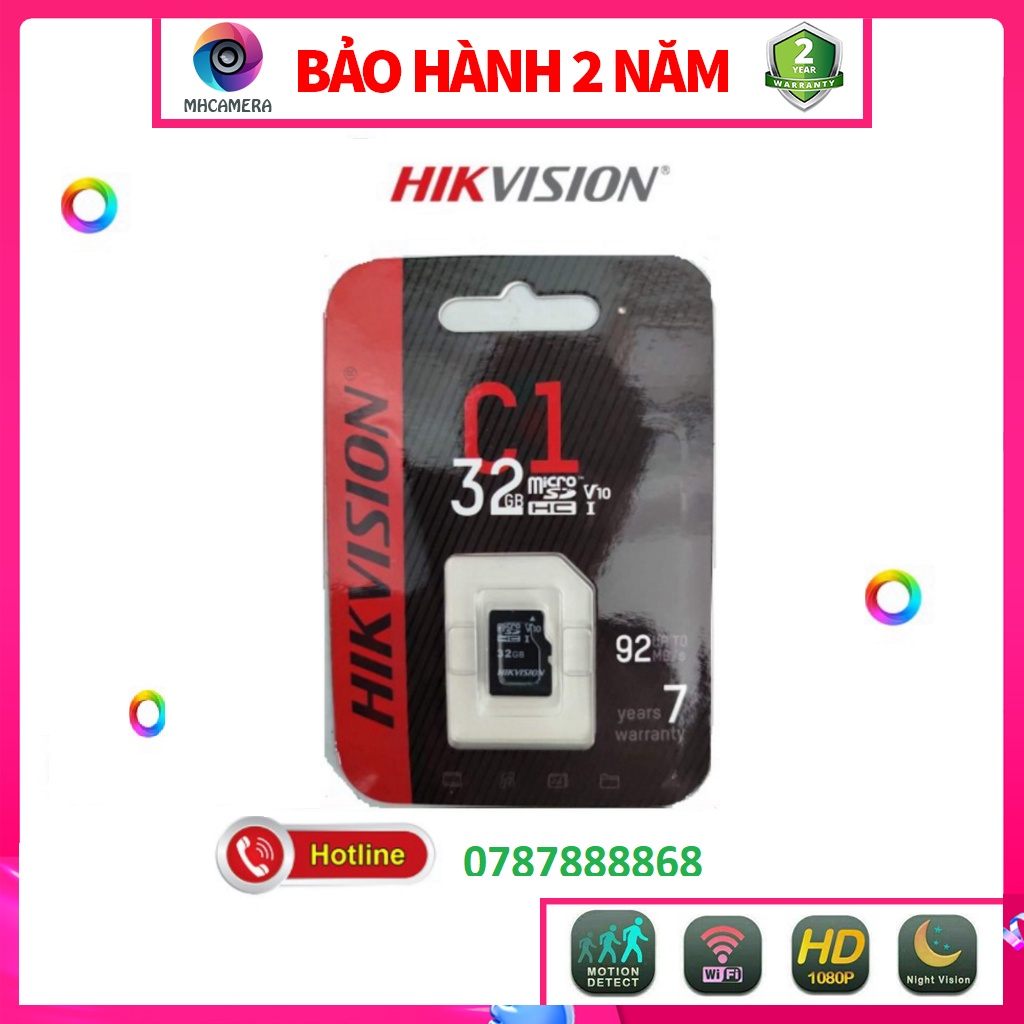 Thẻ Nhớ 32G 64G 128G HIKVISION 92mb/s Chất Lượng Cao - Chính Hãng - BẢO HÀNH 36 THÁNG