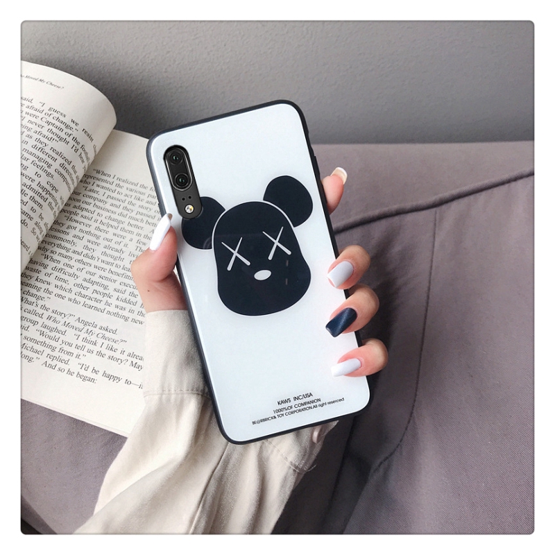 Bao da Phone cases Ốp lưng VIVO y73 y95 y91 y91c y93 y70 y97 y83 y81s y81 y85 y79 y75 y71 y67 Casing Cute Simple Cartoon Bear Cover Ốp lưng VIVO Y 73 95 91 91c 93 70 97 83 81s 81 85 79 75 71 67 Tempered Glass Hard Protection Back Case
