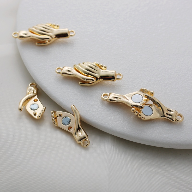 Khóa Cài Tay Nako Bằng Đồng 14k Màu Vàng Kim Khóa Hút Dùng Làm Trang Sức diy