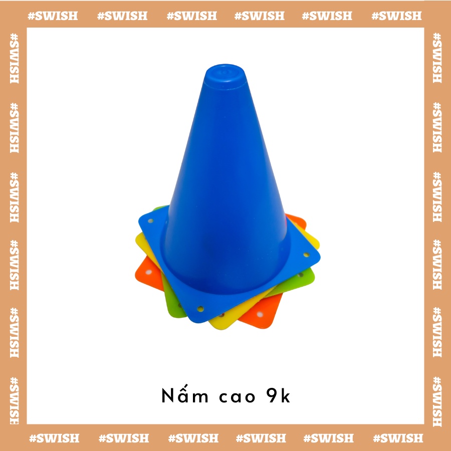 Nấm tập chiến thuật, mắc cơ bóng đá thể thao loại cao 25cm