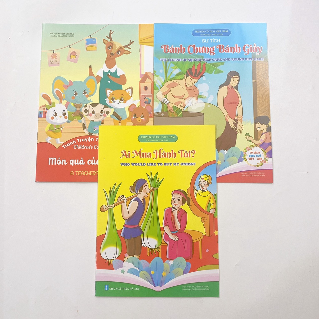 Sách - Truyện cổ tích song ngữ Việt Anh - 3 cuốn lẻ