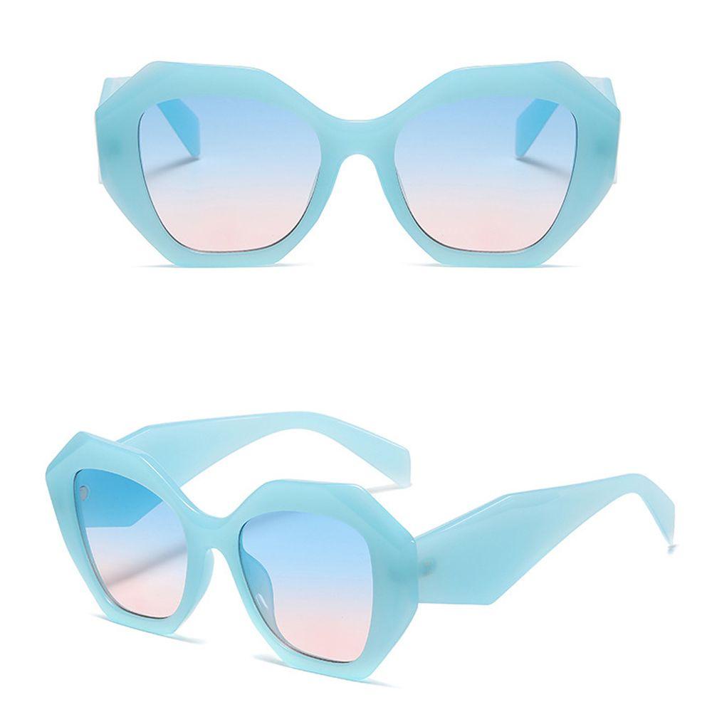 TWINKLE Kính Mát Tròng Đa Giác Nhiều Màu Chống Tia UV400