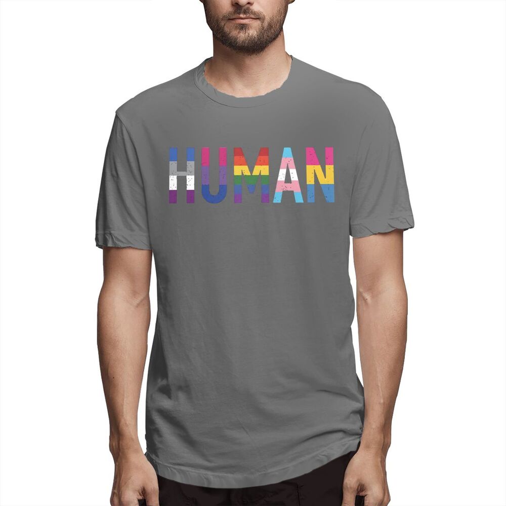 Áo Thun Cotton Tay Ngắn In Hình Cầu Vồng Lgbt Thời Trang Cho Nam