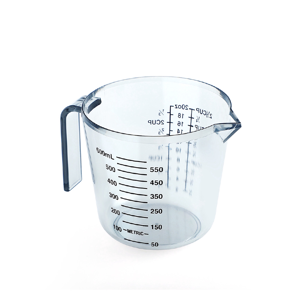 Cốc đo JUJIAJIA 600ml có thể chịu được nhiệt độ cao