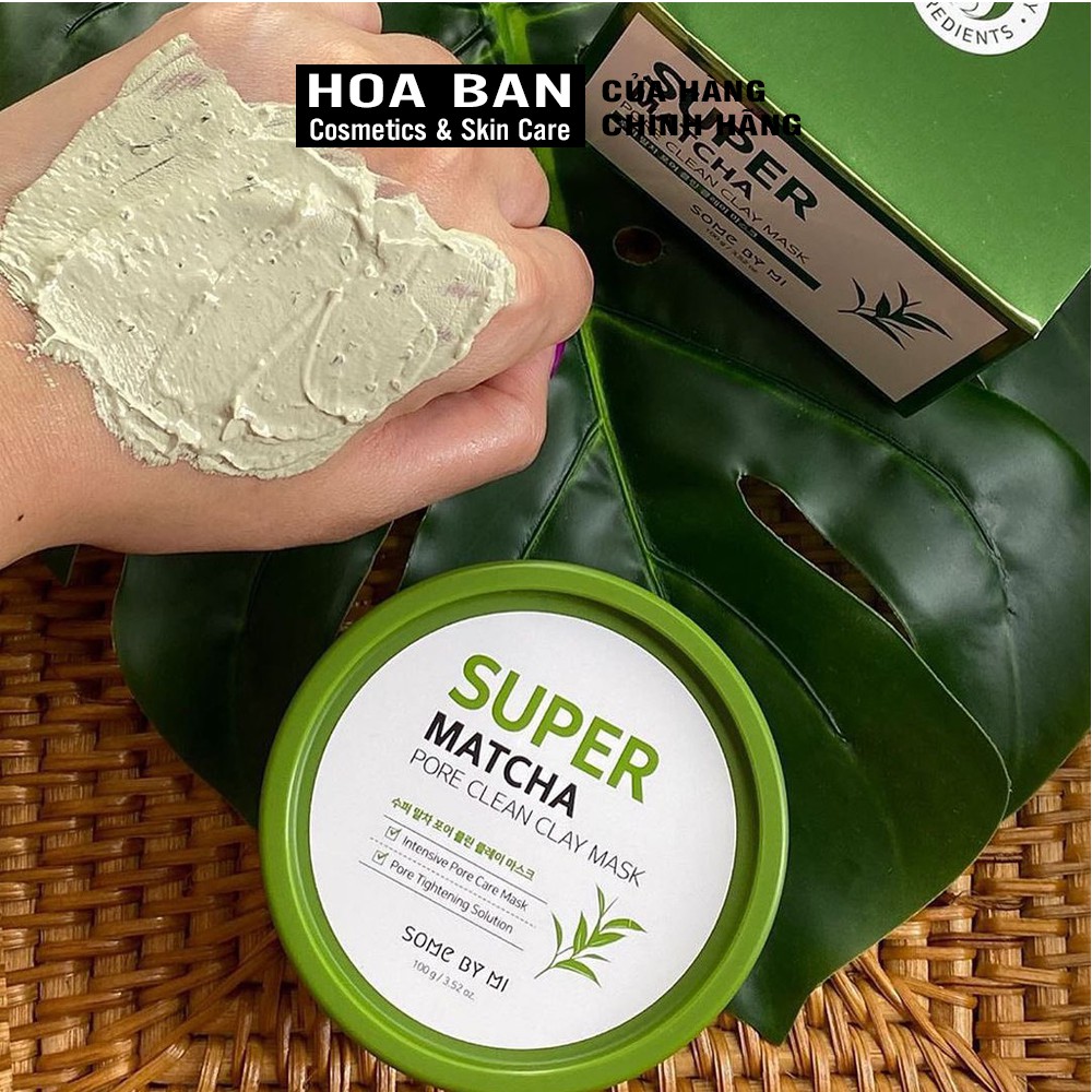 Mặt Nạ Đất Sét Giúp Se Khít Lỗ Chân Lông Some By Mi Super Matcha Pore Clean Clay Mask 100g