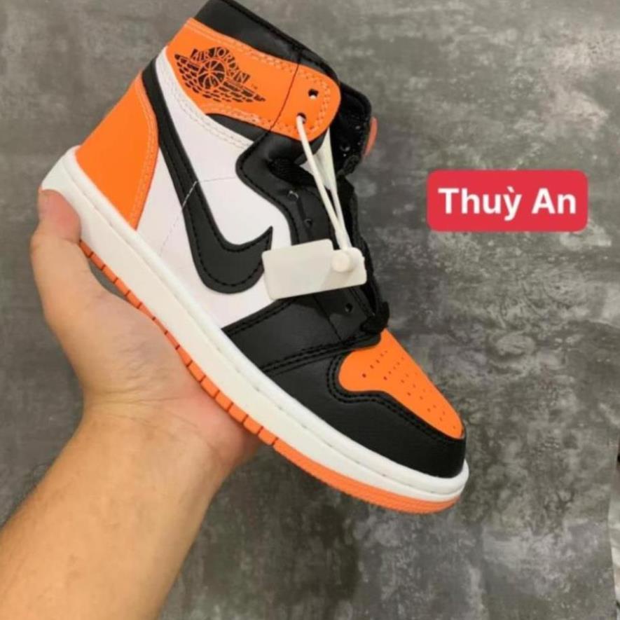 Giày sneaker JORDAN 1 CAM CAO CỔ hot trend nam nữ, Giày thể thao JD1 cam cao dùng đi học,tập gym,chạy bộ