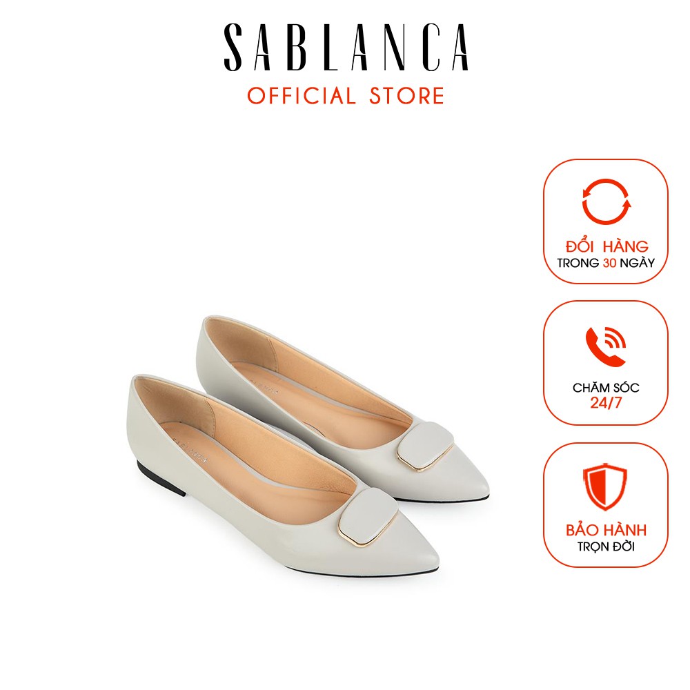 Giày búp bê Sablanca mũi nhọn đính nơ 5050BB0054
