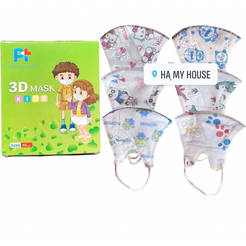 Khẩu trang 3D trẻ em