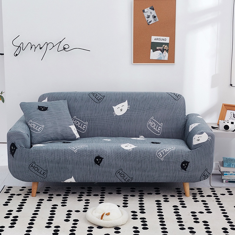 Ga bọc ghế sofa mẫu Mèo Holle trang trí nội thất vải co dãn