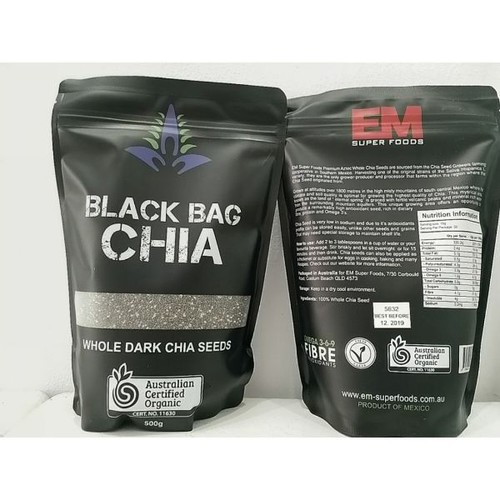 HẠT CHIA ĐEN ÚC BLACK BAG CHIA - TÚI 500G