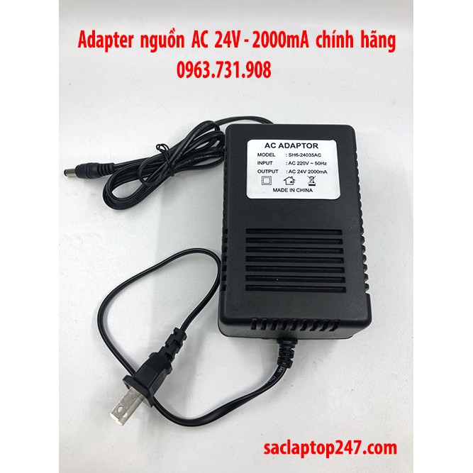 Adapter nguồn AC 24V 2000mA chính hãng