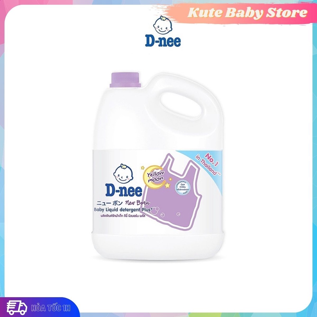 Nước giặt Dnee Thái Lan 3000ml màu tím (Chính hãng có tem công ty Đại Thịnh)