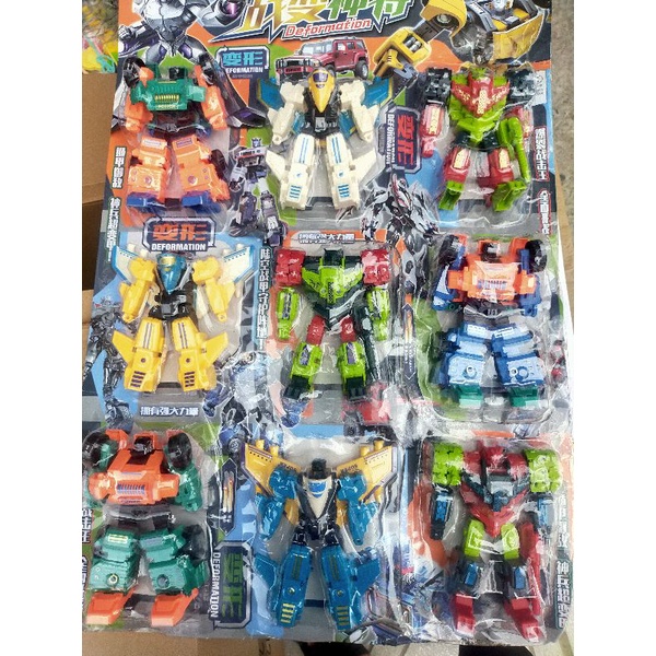 Sỉ vỉ 9 siêu nhân biến hình cỡ lớn siêu đẹp