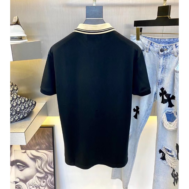 Áo polo Tay Ngắn Bằng Cotton Thêu Chữ Thời Trang Dành Cho Nam