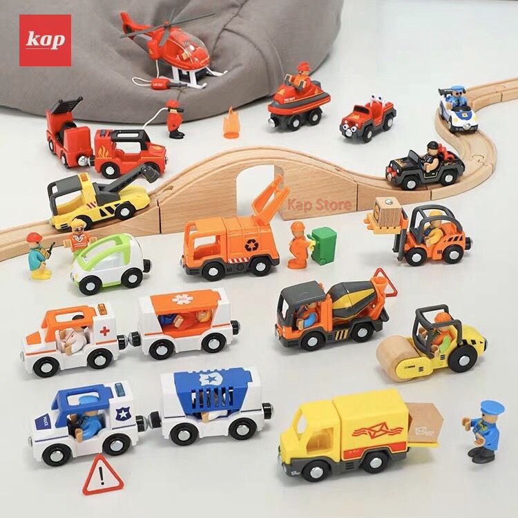 Trực thăng cứu hộ, cứu hỏa có đèn và âm thanh - Hàng xuất khẩu Đức Full box