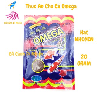 Thức ăn cho cá cảnh OMEGA hạt NHUYỄN nhiều màu 20g
