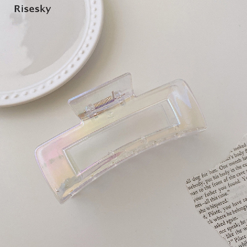 Kẹp Tóc Càng Cua Chất Liệu Acrylic Phong Cách Retro Pháp