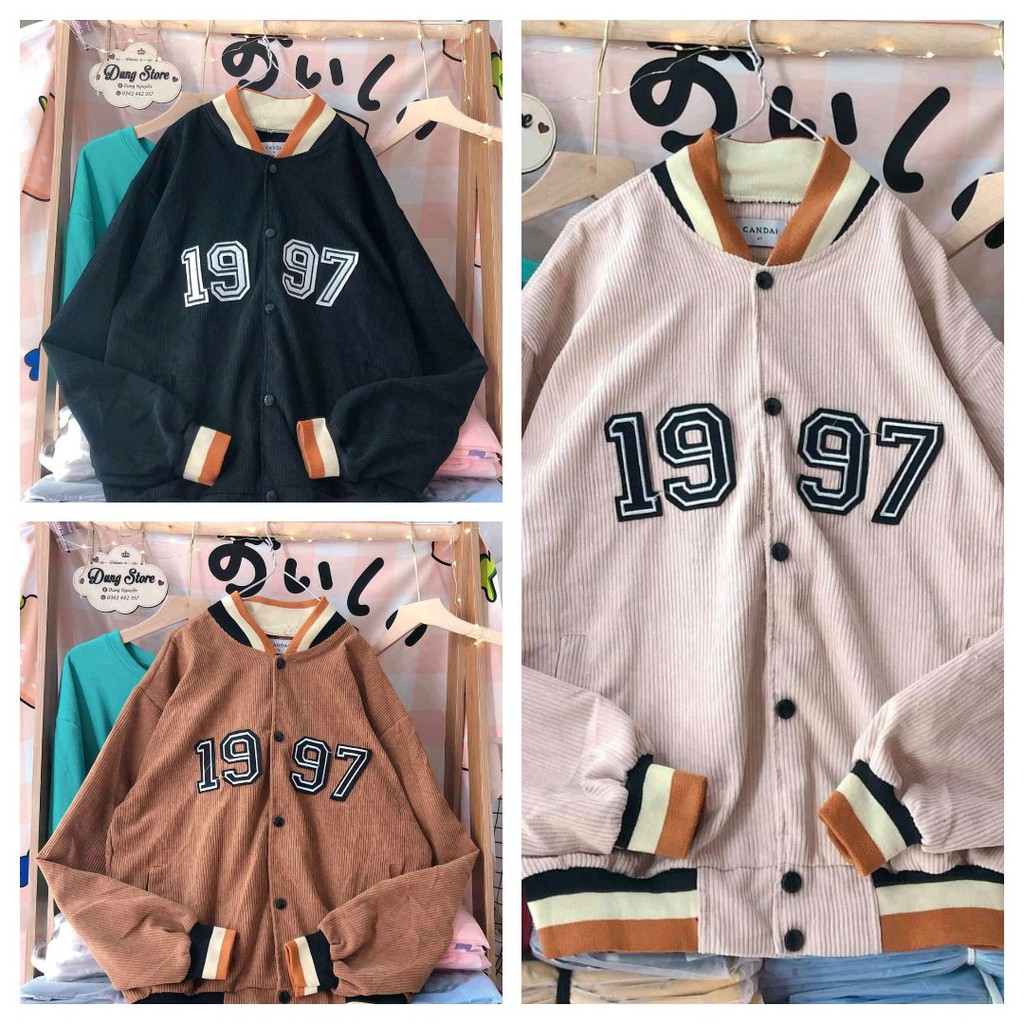 [Ảnh thật] Áo khoác Basic Nhung Gân form rộng cực đẹp CAMA Store N 1997