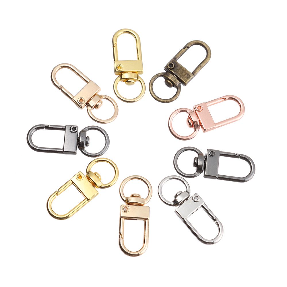 Set 5 Móc Khóa Vòng Nhẫn Kim Loại Chuyên Dụng Làm Móc Khóa/ Đeo Túi Xách/ Chìa Khóa DIY