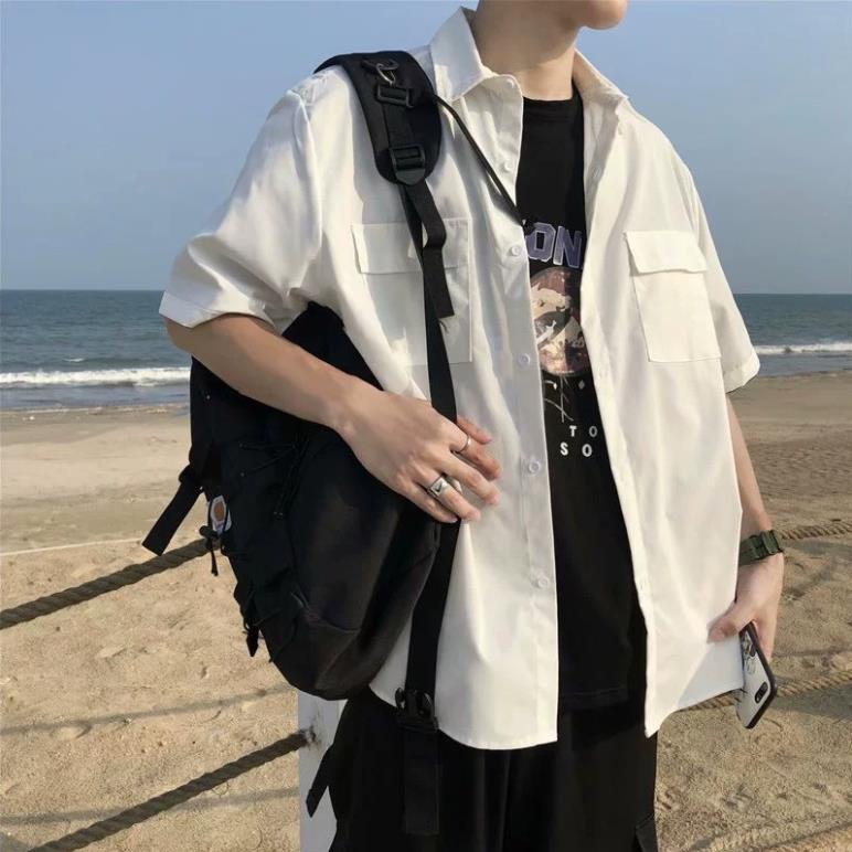 Áo Khoác Thời Trang ,Áo Sơ Mi Cổ Đức 4 Màu Dễ Phối Đồ Chất Thô Thoáng Mát Cho Cả Nam Và Nữ Hot 2022