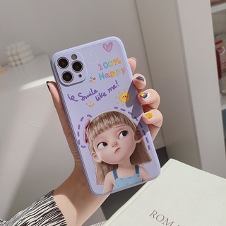 Ốp lưng Iphone silicon cô gái Happy N4