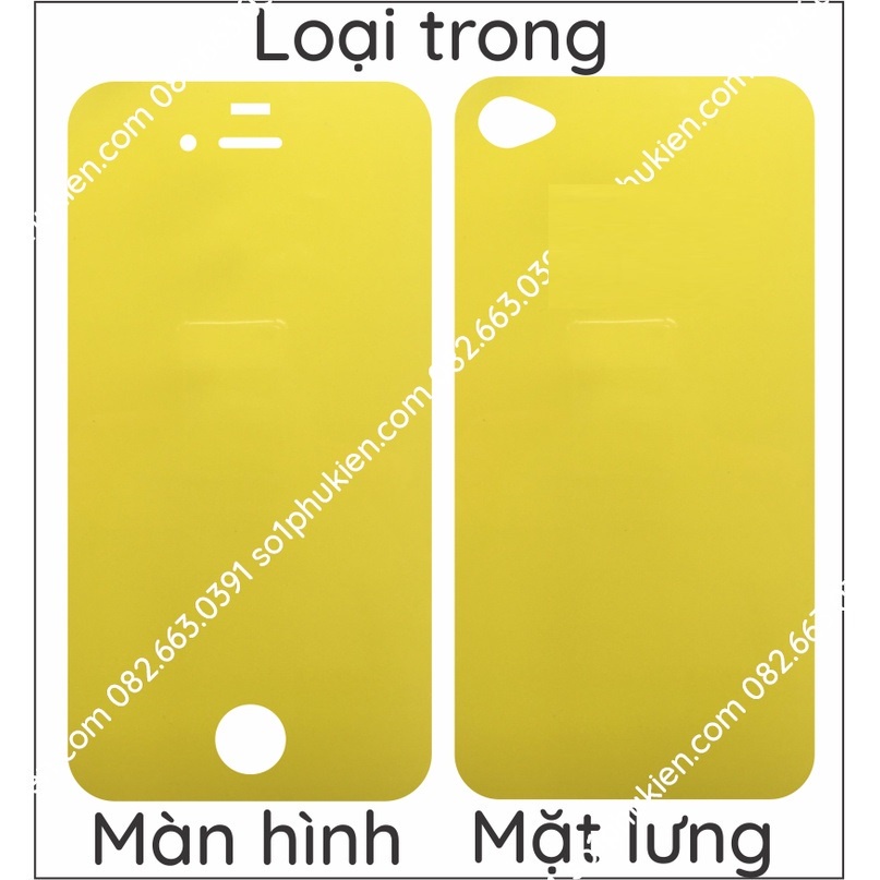 Dán PPF iPhone 4 / 4s loại trong, nhám, da cá sấu dành cho màn hình, mặt lưng, mặt lưng+ 4 viền