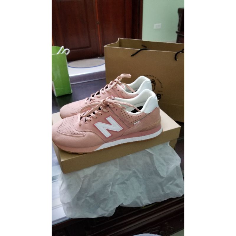 [GreyB] Giày New Balance 574 hồng size 39