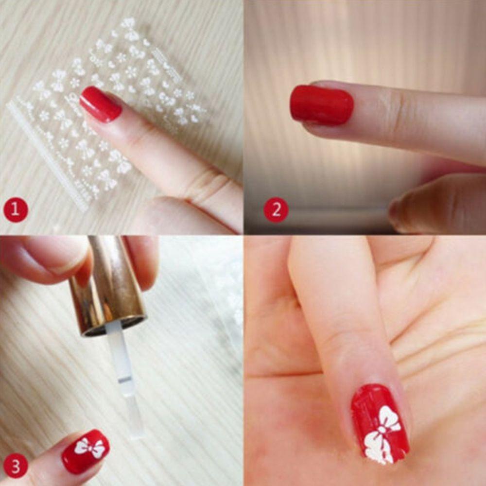 QQMALL Miếng DáN Trang Trí MóNg HìNh Hoa 3D