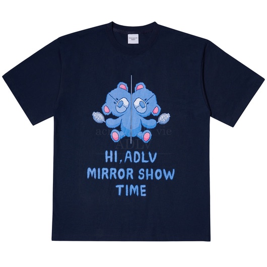 Áo Thun ADLV Gấu Authentic Brand Teddy Bear | MIRROR BEARDOLL NAVY·