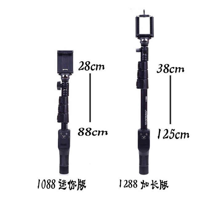 Gậy chụp hình + Bluetooth  YT-1288 | BigBuy360 - bigbuy360.vn