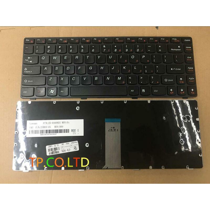 (KEYBOARD) BÀN PHÍM LAPTOP LENOVO Y480 dùng cho Ideapad Y480 Y480N Y480M Y480A Y480P