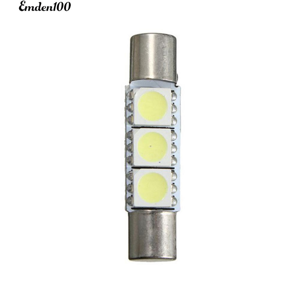 2 Bóng LED ánh sáng trắng có cầu chì cho xe hơi