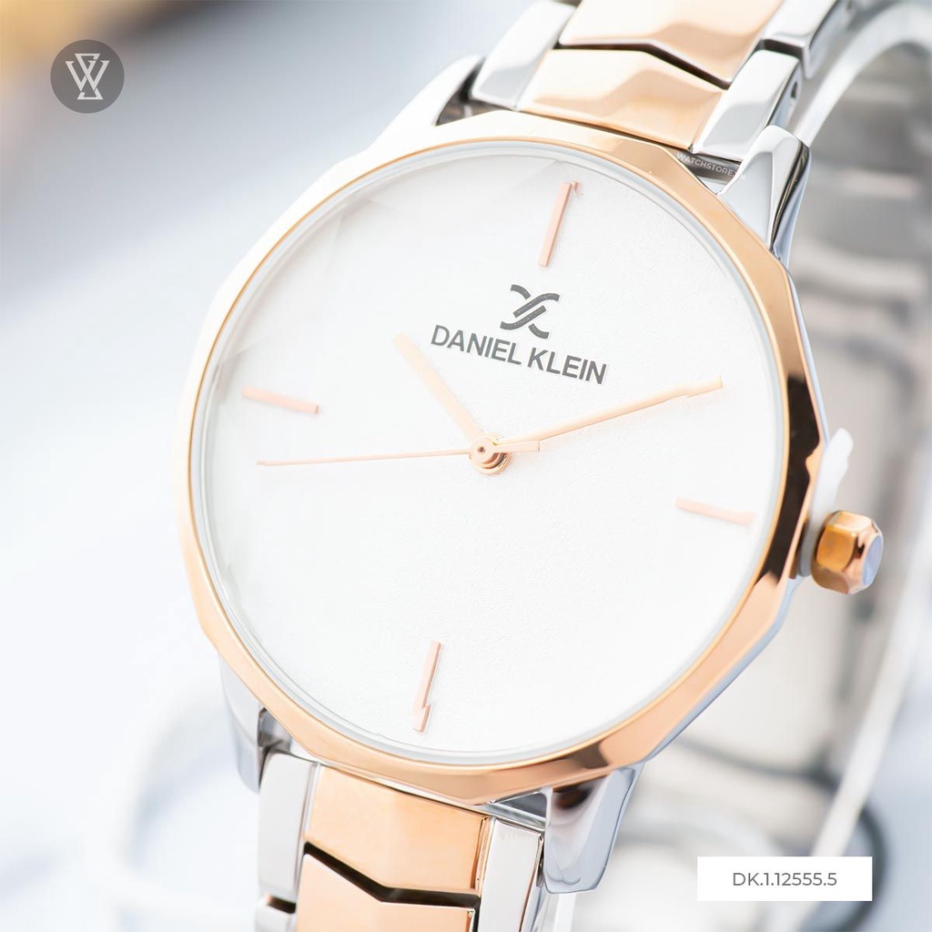 Đồng Hồ Quartz Nữ Daniel Klein WATCHSTORE DK.1.12555.5 Mặt Kính Khoáng 34mm, Dây Kim Loại, Vỏ Thép Không Gỉ