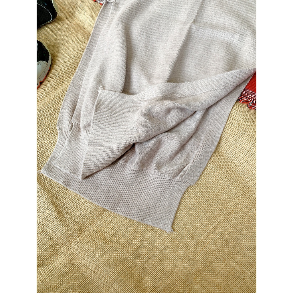 Áo gile len form dài cá tính