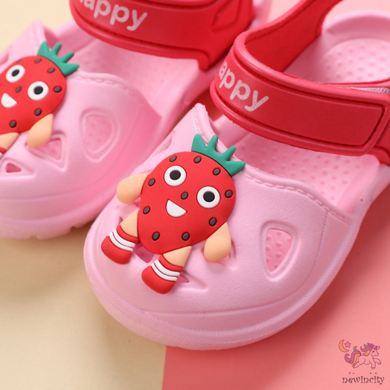 Xăng đan họa tiết trái cây chống trượt theo phong cách Hàn Quốc cho bé