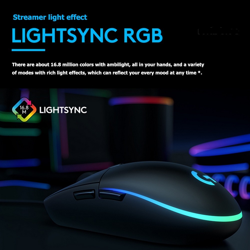 Chuột Chơi Game G102 6000 Dpi Rgb Có Dây Cho Windows 10