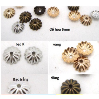 10-20-50 đế hoa ốp hạt 6mm 4 màu
