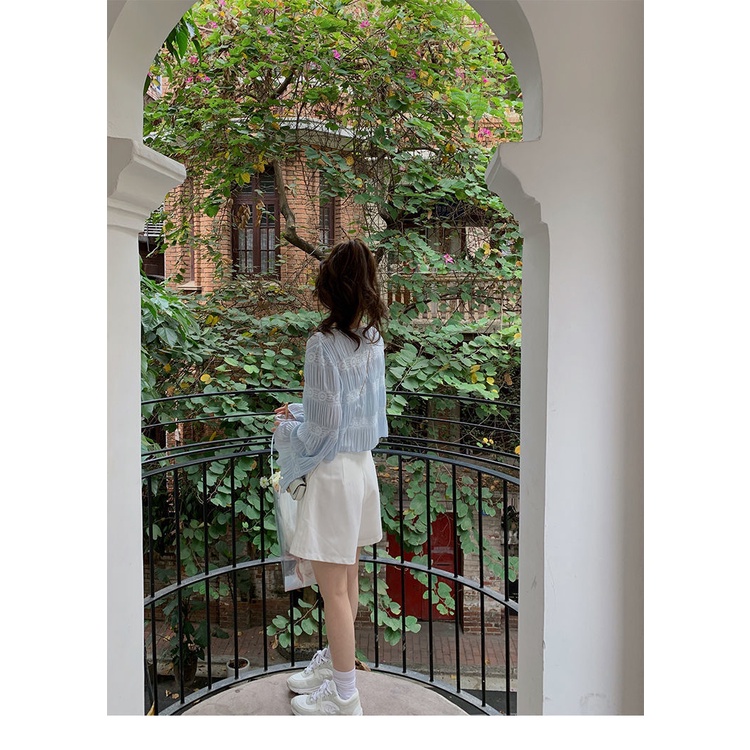 Áo cardigan Dệt Kim Mỏng Cổ Chữ V Thời Trang Hàn Quốc
