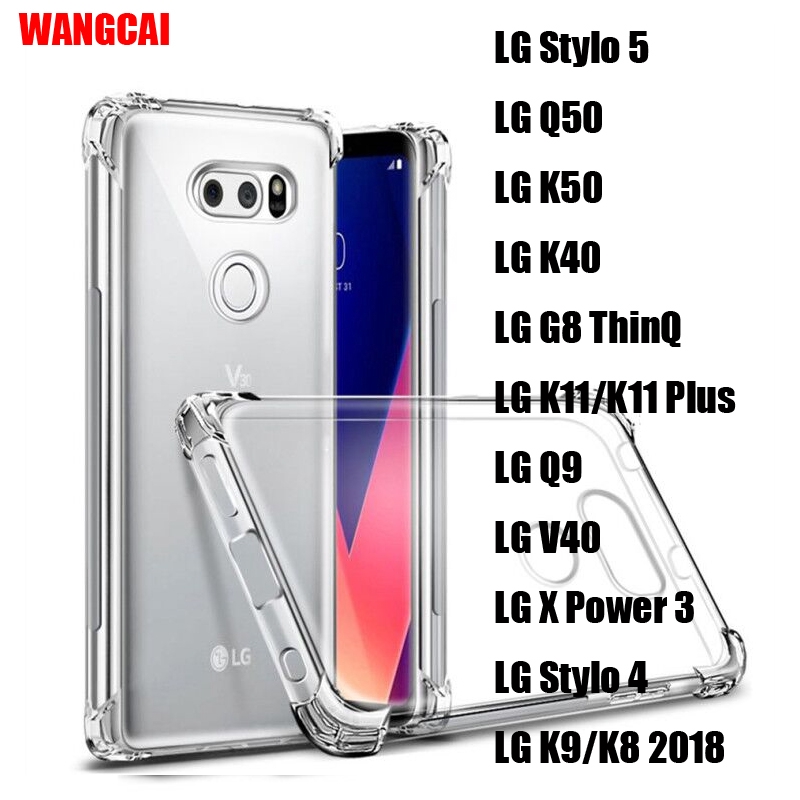 Bao Da Điện Thoại Mềm Trong Suốt Cho lg stylo 5 4 q60 k40 q8 q9 g6 q6 v50 thinq k11 v40 v30 v20 x power 3 2 k8 2018 k10 2017 Ốp