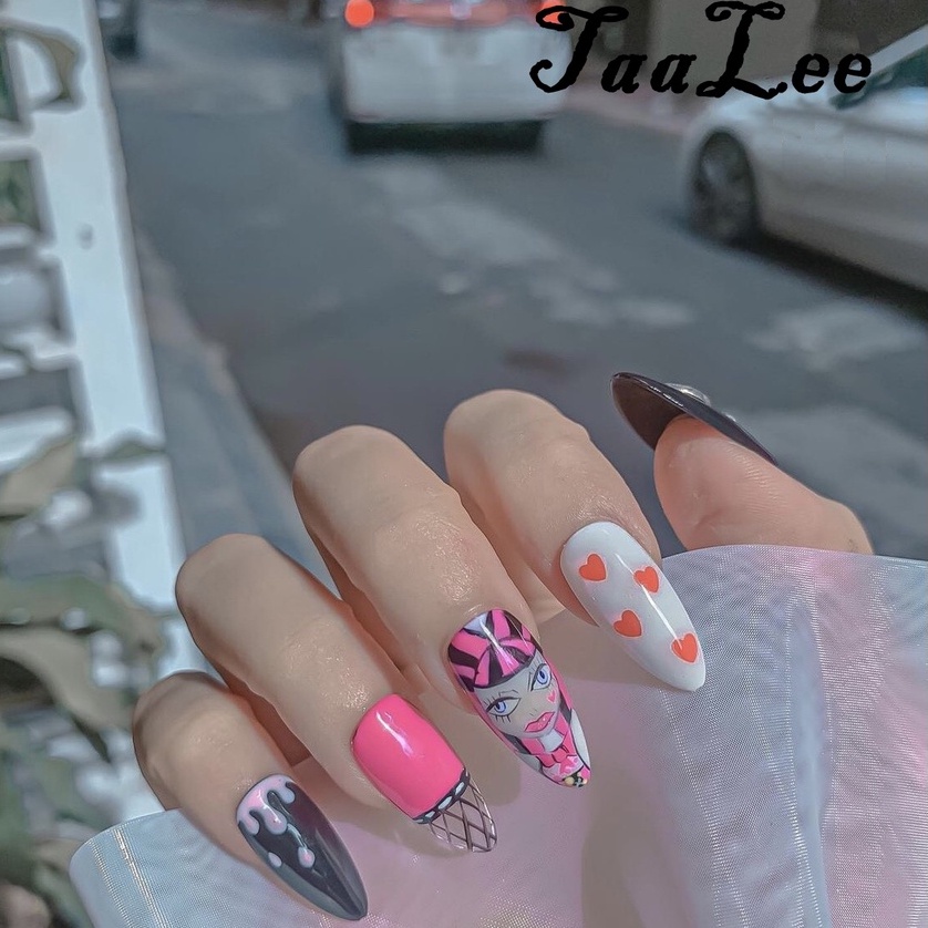 Nailbox móng tay giả.Sản phẩm VẼ TAY 100%.KHÔNG IN GIA CÔNG.