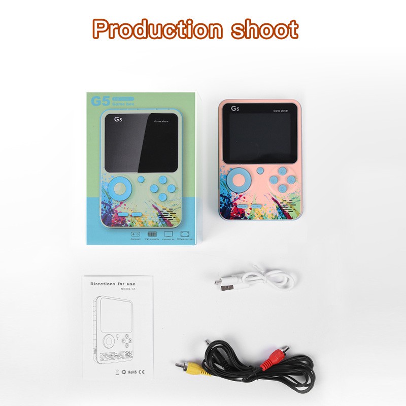 Máy chơi game cầm tay G5 có thể sạc lại với 500 trò chơi