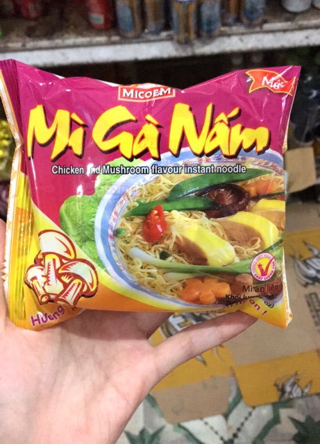 Mì Tôm Gà Nấm Micoem Lẻ 1 Gói 70g