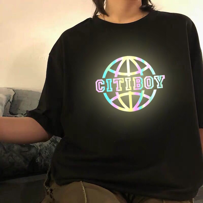 Áo thun phản quang 7 màu tay lỡ nam nữ CITIBOY