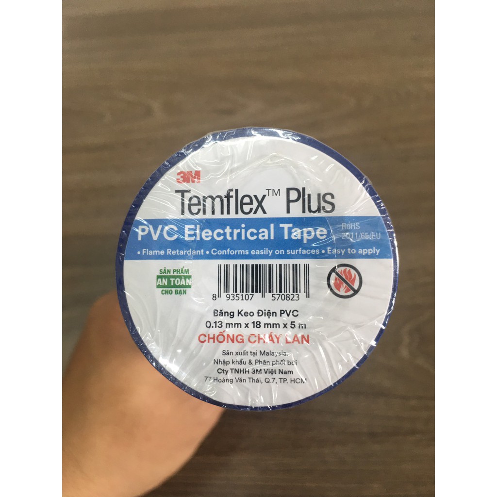 BĂNG KEO ĐIỆN 3M TEMFLEX PLUS PVC HARNESSING TAPE