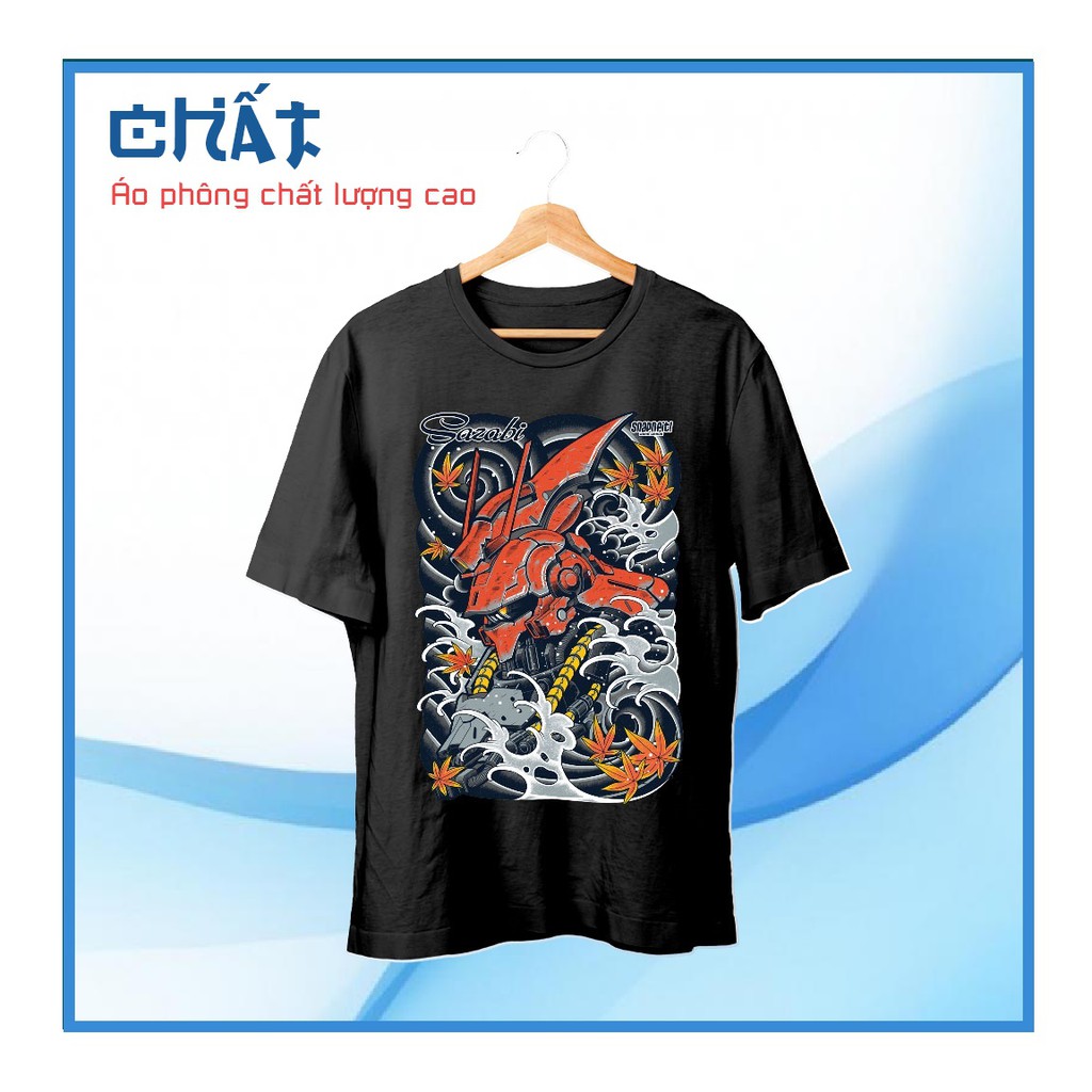 Áo phông nam đẹp 100% Cotton Sazabi Awesome vẽ chiến binh robot phong cách Nhật Bản cổ JAP20210430